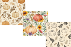 Cottagecore Fall Harvest Seamless Pattern, Digital Paper Product Image 3