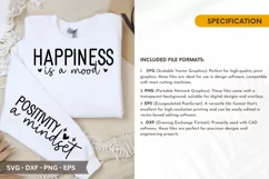Happiness is a Mood SVG Design - Sleeve T-shirt SVG Product Image 4