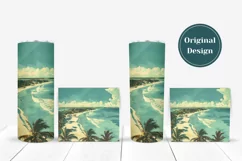 Summer Tumbler Sublimation, Tropical Tumbler Wrap Designs Product Image 4