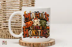 Mama's Little Monsters PNG, Cute Halloween Sublimation Product Image 4