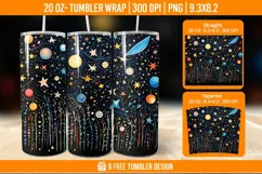 Northern Lights Tumbler Wrap Designs, Sublimation Wrap Product Image 1
