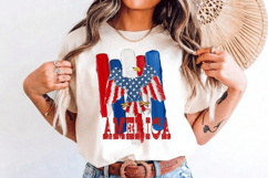 America Patriotic eagle PNG T-Shirt|4th of July PNG Sublim Product Image 2