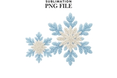 Christmas snowflake png design for T-shirts Product Image 1