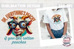 Funny Sarcasm Sublimation design PNG Quote Animal Product Image 1