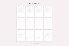 2030 Monthly Planner on One Page, Printable, A4/Letter Size Product Image 4