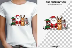 Cute Christmas cats png design for T-shirts Product Image 4