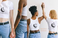 Zodiac signs svg bundle | Crescent moon with wildflowers Product Image 5