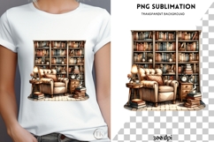Book nook png design for T-shirts Product Image 4
