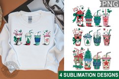 Christmas PNG, Christmas Coffee Sublimation Designs Product Image 1