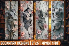 Cute Critters Emerging from Holes Bookmarks Product Image 1