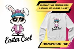 Bold PNG Design for T-Shirt Printing , Easter Bunny Product Image 1