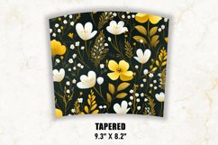 Botanical Flowers Tumbler Wrap | Flower Tumbler Wrap Product Image 4