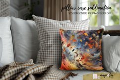 abstract autumn leaves texture pillowcase sublimation design Product Image 1