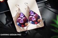 Valentines Day Teardrop Sublimation- Valentines Day Earring Product Image 1