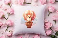 Cute Chibi Corgi Valentine Clipart, Valentines Clipart Product Image 4