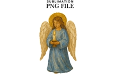 Oil painted angel png design for T-shirts Product Image 1
