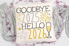 Goodbye 2025 Hello 2026 svg, New years Eve Svg, New Year Svg Product Image 3