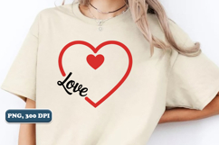 Love Heart PNG, Valentine's Day PNG, Sublimation png Product Image 4