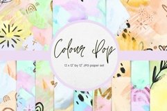 Abstract Watercolour Digital Paper Product Image 1