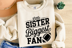 Little Sister Biggest Fan Svg | Game Day Svg | Shirt Svg Product Image 5