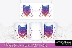 Celestial Mug Wrap PNG, Boho Mystical Coffee Mug Sublimation Product Image 1