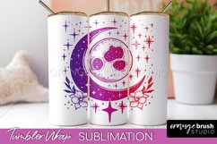 Celestial Tumbler Wrap, Boho Sublimation, Mystical Tumbler Product Image 1