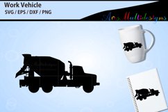 Cement mixer silhouette Product Image 2