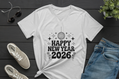 2026 Happy New Year svg Bundle, happy new year png Product Image 4