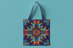 Colorful Mandala Art Digital Paper Product Image 3