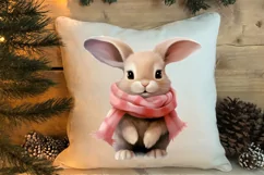 Chirstmas Bunnies Clipart , Chirstmas Bunnies Clipart, Product Image 4