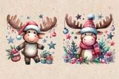 Cute Christmas Deers. PNG sublimation Product Image 3
