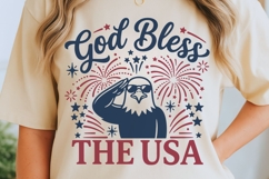 God Bless The Usa Svg, USA Eagle Svg, Fourth Of July Svg. Product Image 5