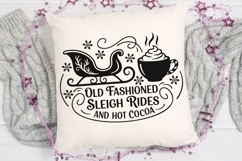 Old Fashioned Sleigh Rides Svg, Farmhouse Christmas Svg. Product Image 5