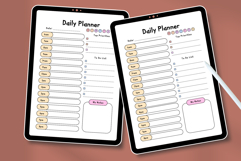 Cute Daily Planner Template Editable Canva Planner Product Image 4