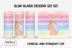 Mother's Day Skinny Tumbler sublimation designs #4 Product Image 1