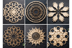 Trendy Mandala Cut Laser Cut SVG Bundle, Mandala Laser Cut Product Image 2