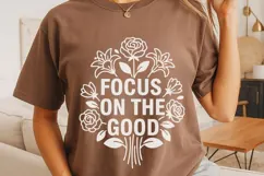 Focus On The Good Svg, Mental Health Svg, Self Love Svg. Product Image 5
