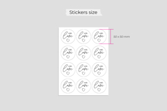 With Love Stickers - Printable Planner Stickers PNG PDF JPG Product Image 11