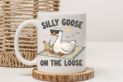 Silly Goose On The Loose PNG, Summer Goose Beach Sublimation Product Image 4