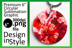 Whimsical 3D Flower Round Sublimation Series Product Image 1