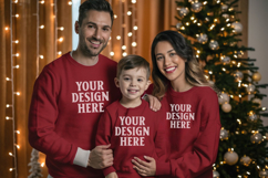 Christmas Family Group Matching Tshirt Mockups Product Image 1