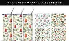 Christmas 20oz Tumbler Wrap | Sublimation PNG Design Product Image 1