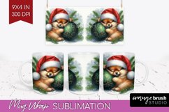 Christmas Animals Mug Wrap - Cute Christmas Mug PNG Product Image 1