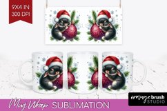 Christmas Animals Mug Wrap - Cute Christmas Mug PNG Product Image 1