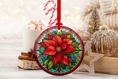 Santa claus Stained Glass Christmas Ornaments PNG Clipart Product Image 5