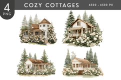 Storybook Cottage Clipart Set Product Image 1