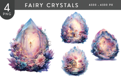 Ethereal Fairy Crystal Clipart PNG Collection Product Image 1