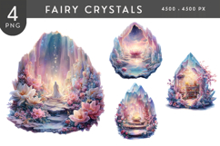 Magical Crystal Realms PNG Fantasy Bundle Product Image 1