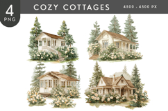 Cottagecore House Clipart Set Product Image 1