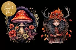 Samhain & Halloween Clipart - 4 PNG Files Product Image 2